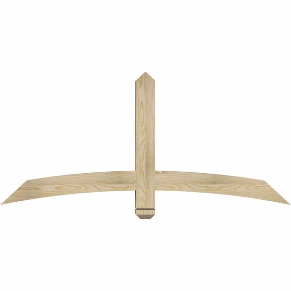 Ekena Millwork Bellingham Rough Sawn Timber Gable Bracket, Douglas Fir, 60"W x 27"H x 4"D x 4"F, 11/12 Pitch GBW060X27X0404BEL00RDF - main